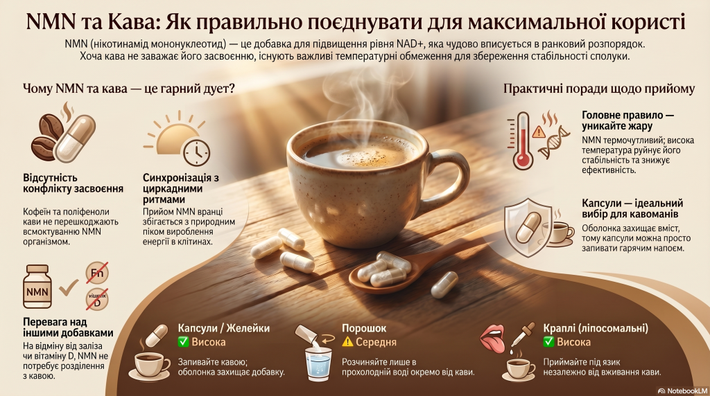 NMN та кава правила вживання