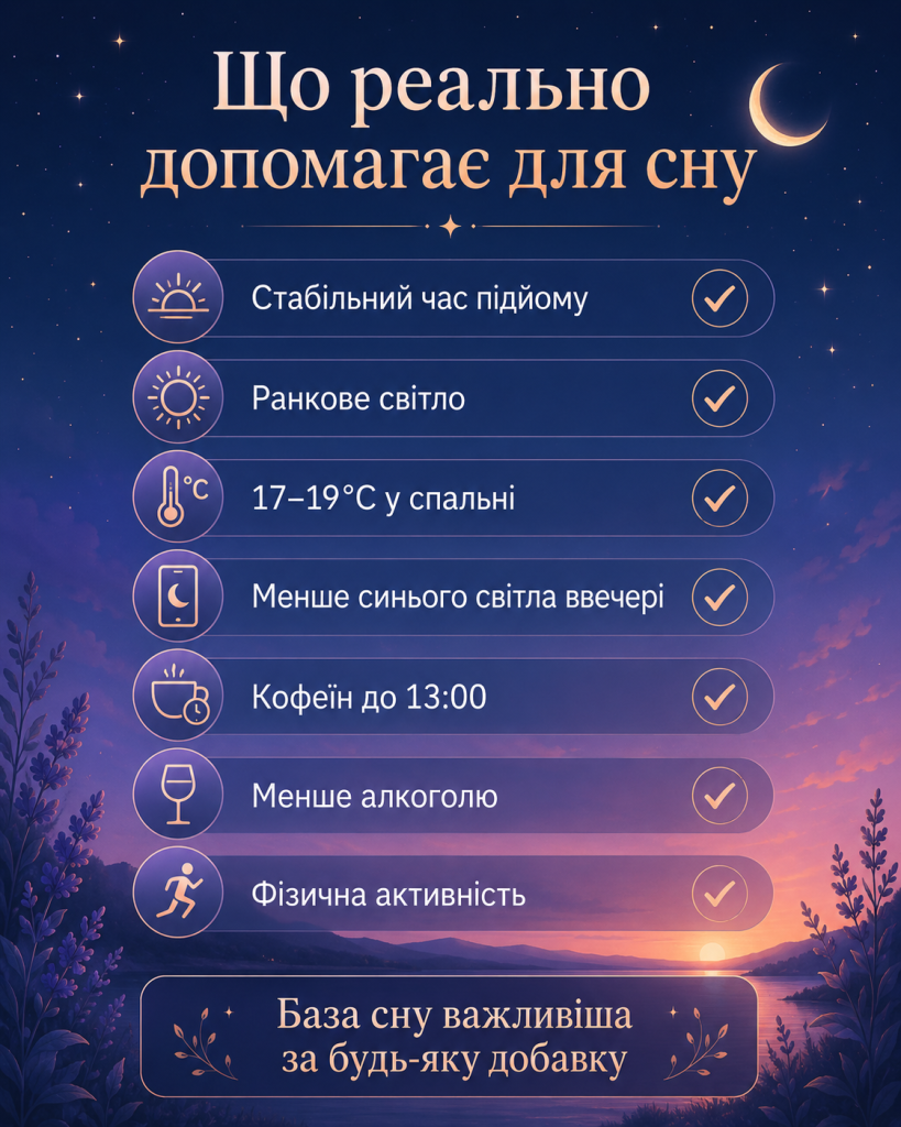 Що насправді допомагає з проблеми зі сном